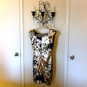 Black and Gold Cocktail Dress